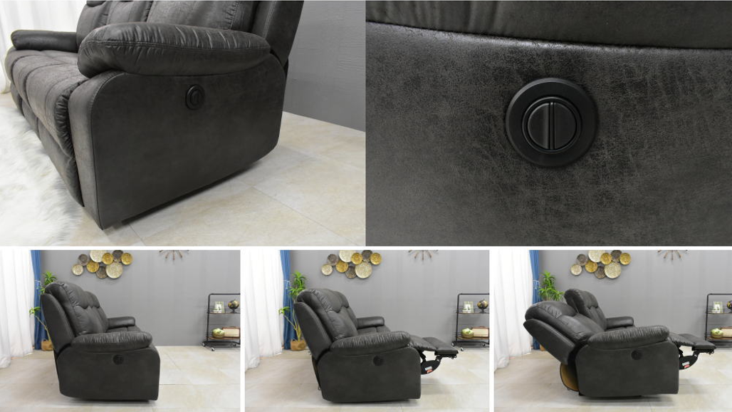 Ghế Sofa ngả điện OKIN F0624E xám đậm | 3 chỗ ngồi | Dài 2m 4 Ghế Sofa ngả điện OKIN F0624E xám đậm | 3 chỗ ngồi | Dài 2m - Ảnh 4