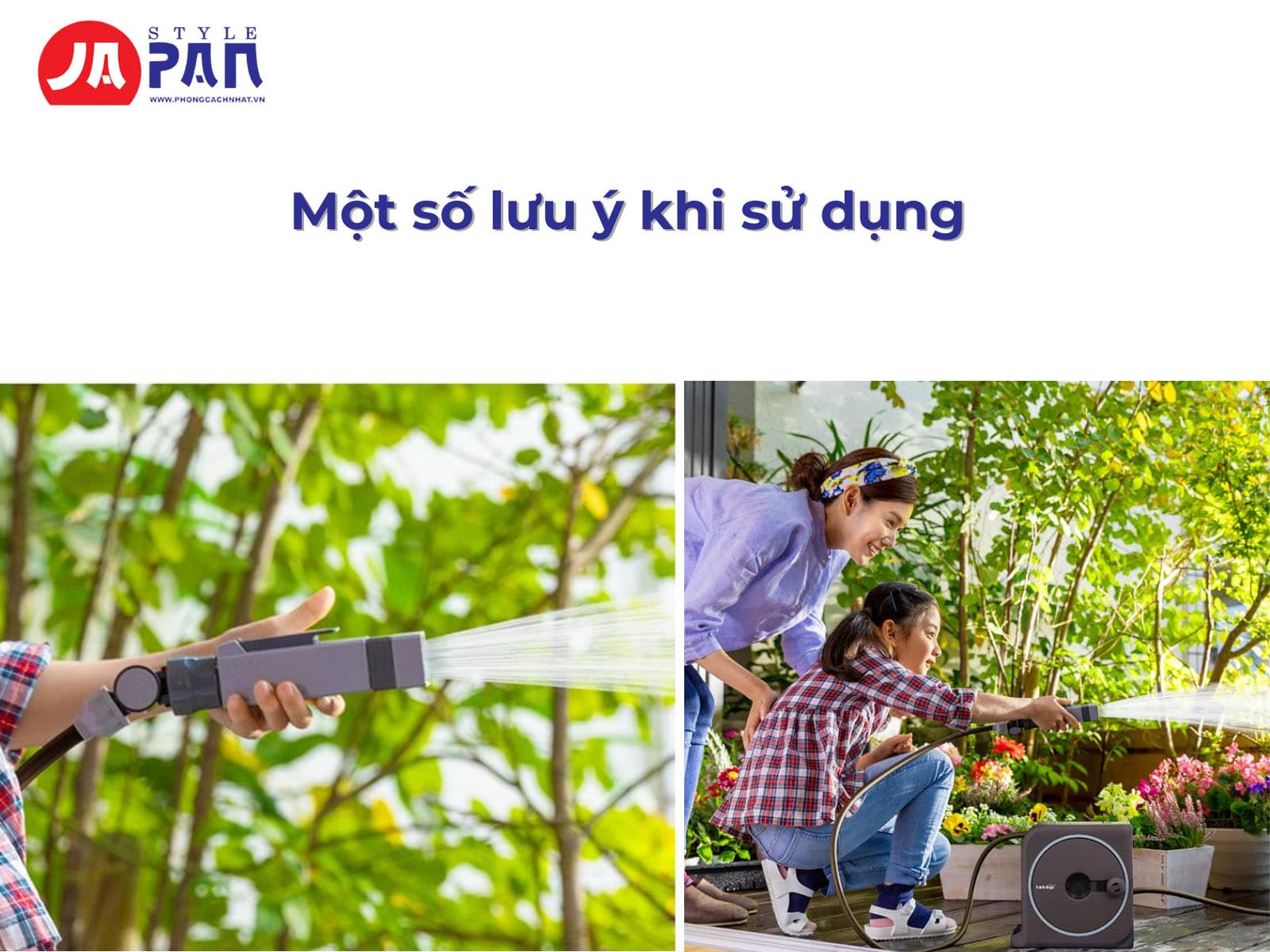 Các lưu ý khi sử dụng vòi tưới cây Takagi