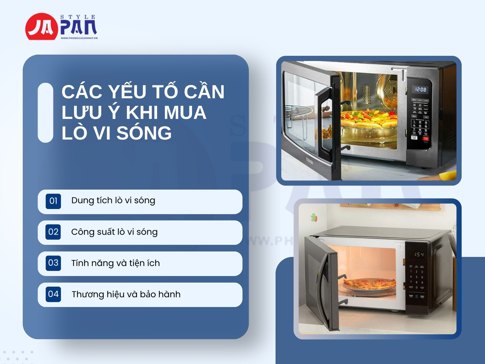 Mách Bạn Kinh Nghiệm Mua Lò Vi Sóng Phù Hợp Nhất 3 Các yếu tố cần lưu ý khi mua lò vi sóng