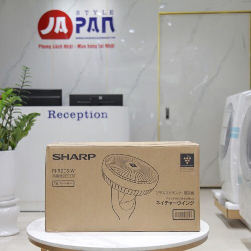 Hộp đóng gói sản phẩm quạt Sharp PJ-R2DS